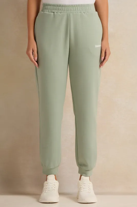 Women Mint Printed Jogger Pants sold by Redtag