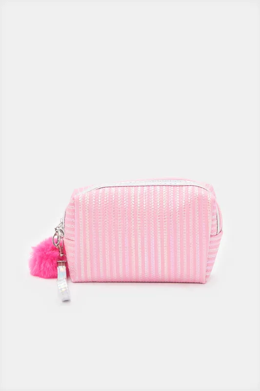 Women Pink  Printed Pouch sold by Redtag