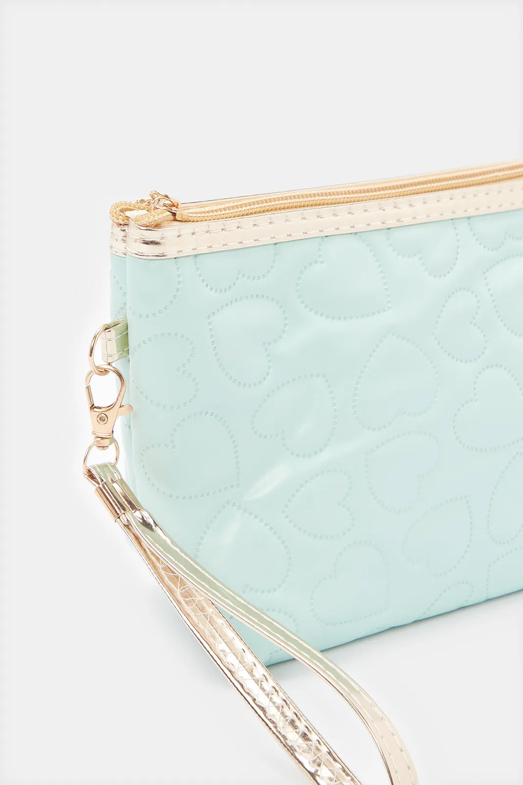 Women Mint Quilted Pouch sold by Redtag product image thumbnail 3