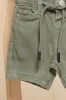 Infant Boys Olive Denim Shorts sold by Redtag