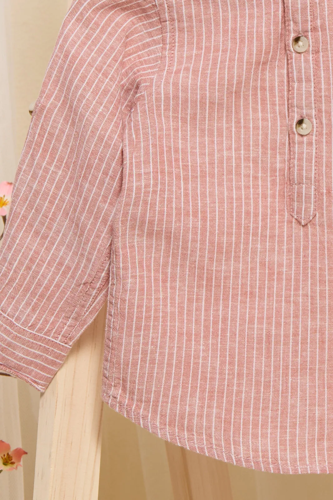 Infant Boys Pink Striped Shirt sold by Redtag product image thumbnail 4
