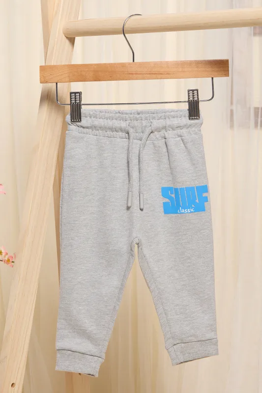 Infant Boys Grey Printed Active Pants sold by Redtag