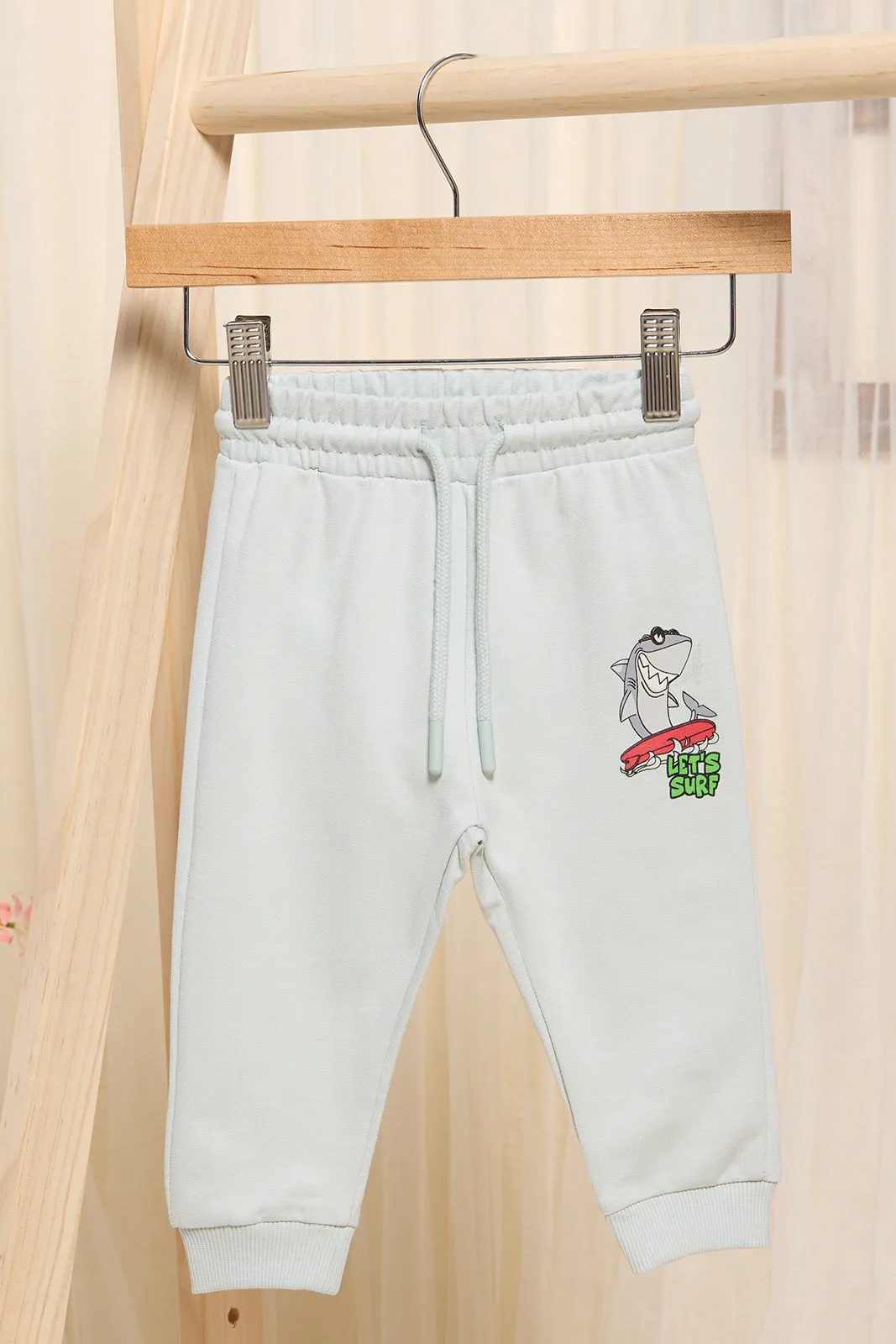 Infant Boys Blue Printed Active Pants sold by Redtag