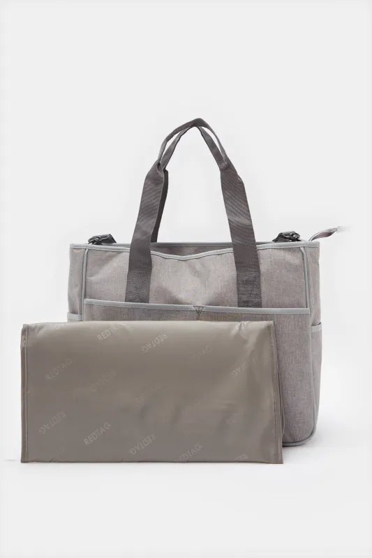 Grey Casual/Maternal Dual-Purpose Backpack sold by Redtag