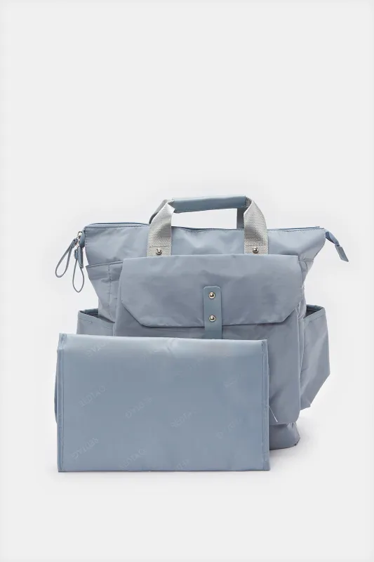 Blue Maternal Dual-Purpose Backpack sold by Redtag