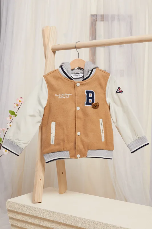 Infant Boys Mustard Hooded Jacket sold by Redtag