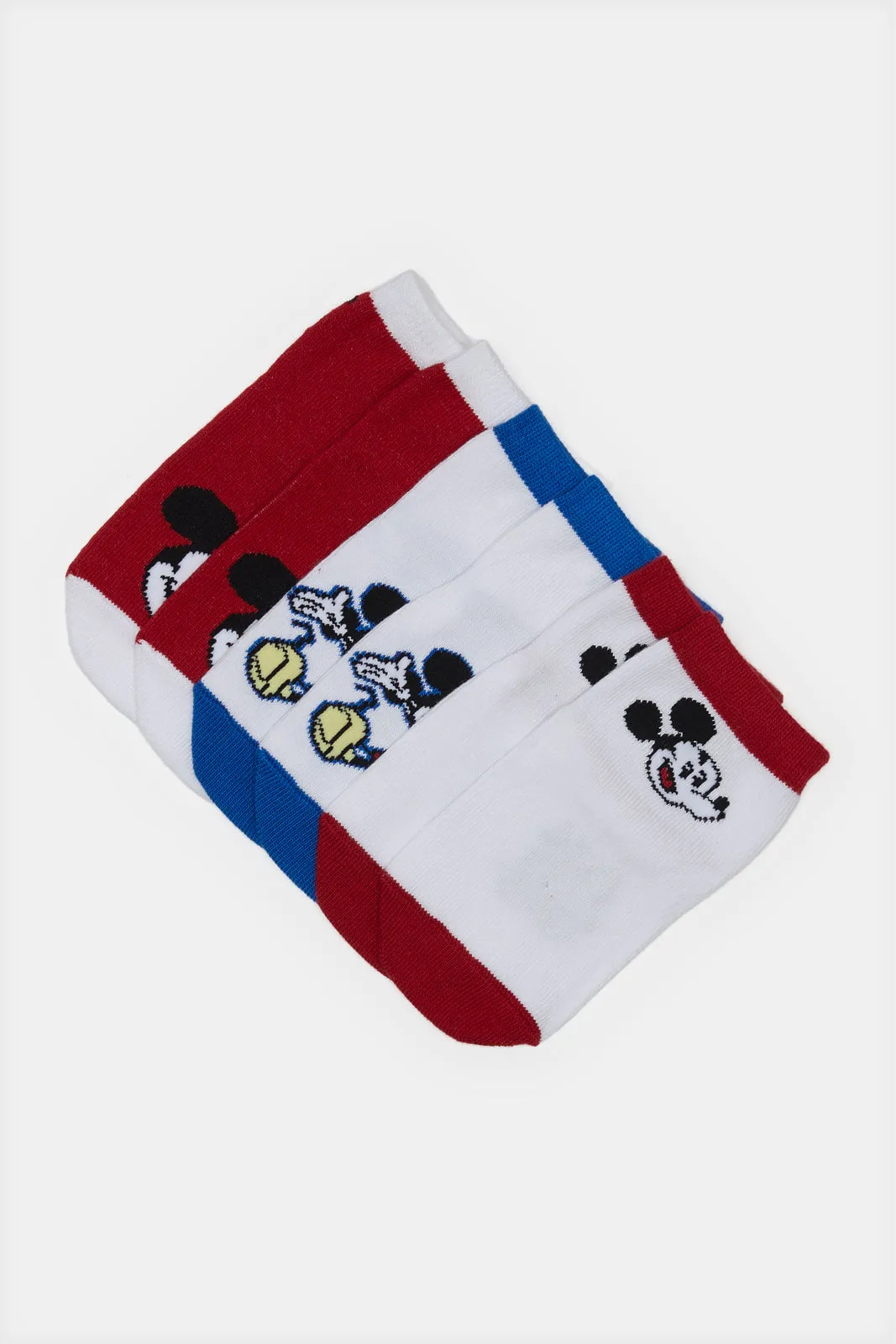 Infant Boys Assorted Mickey Ankle-Length Socks Set (3 Pairs) sold by Redtag