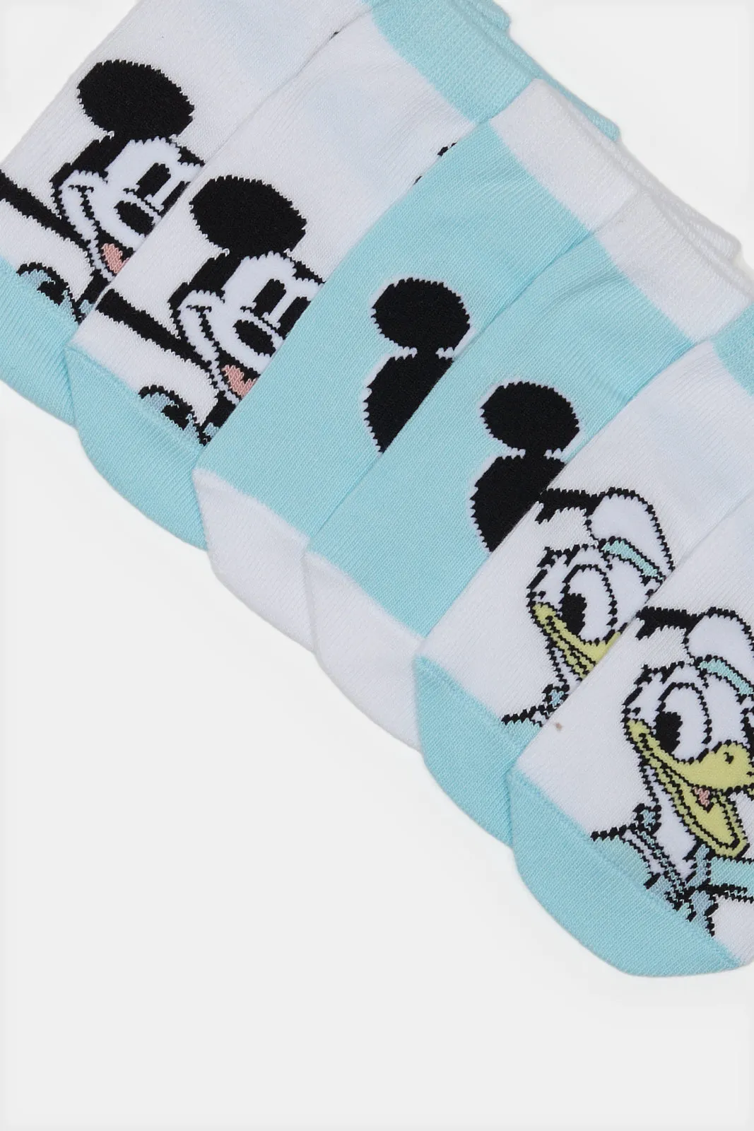 Infant Boys White And Blue Mickey And Donald Socks Set (3 Pairs) sold by Redtag product image thumbnail 3
