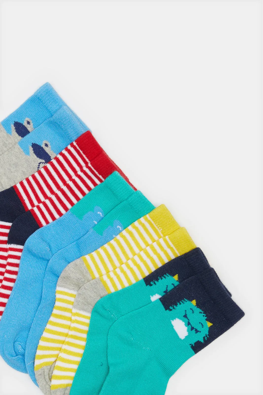 Infant Boys Assorted Crew-Length Socks Set (5 Pairs) sold by Redtag product image thumbnail 2