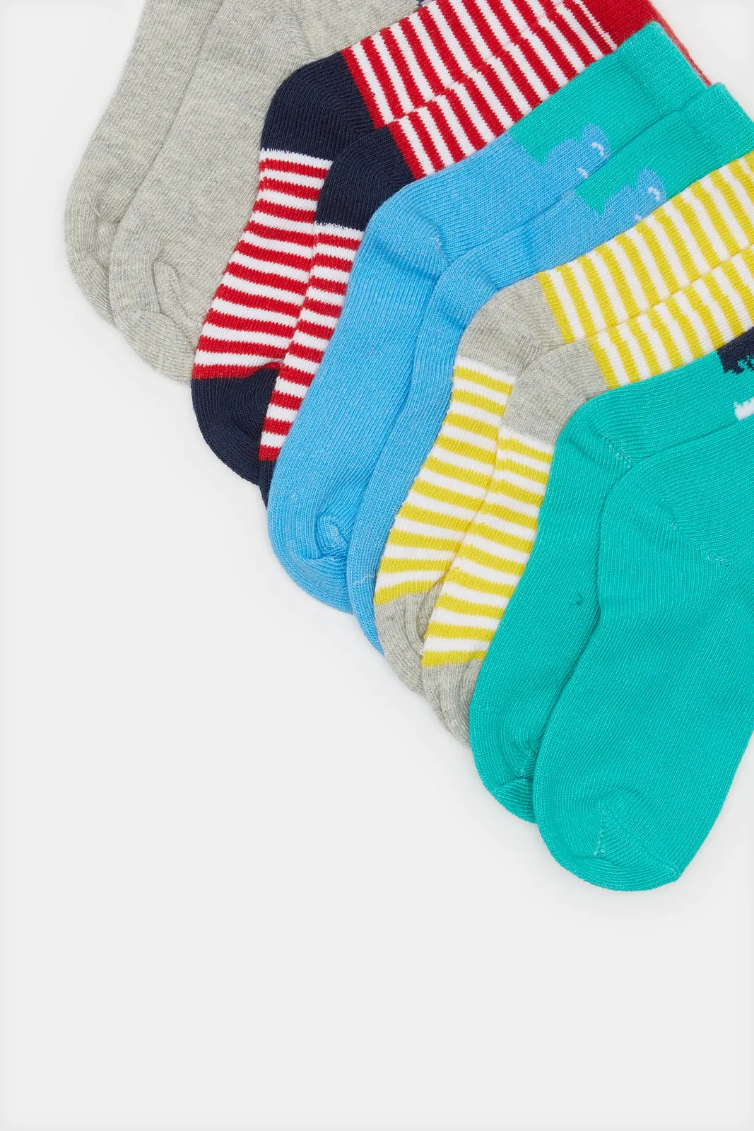 Infant Boys Assorted Crew-Length Socks Set (5 Pairs) sold by Redtag product image thumbnail 3