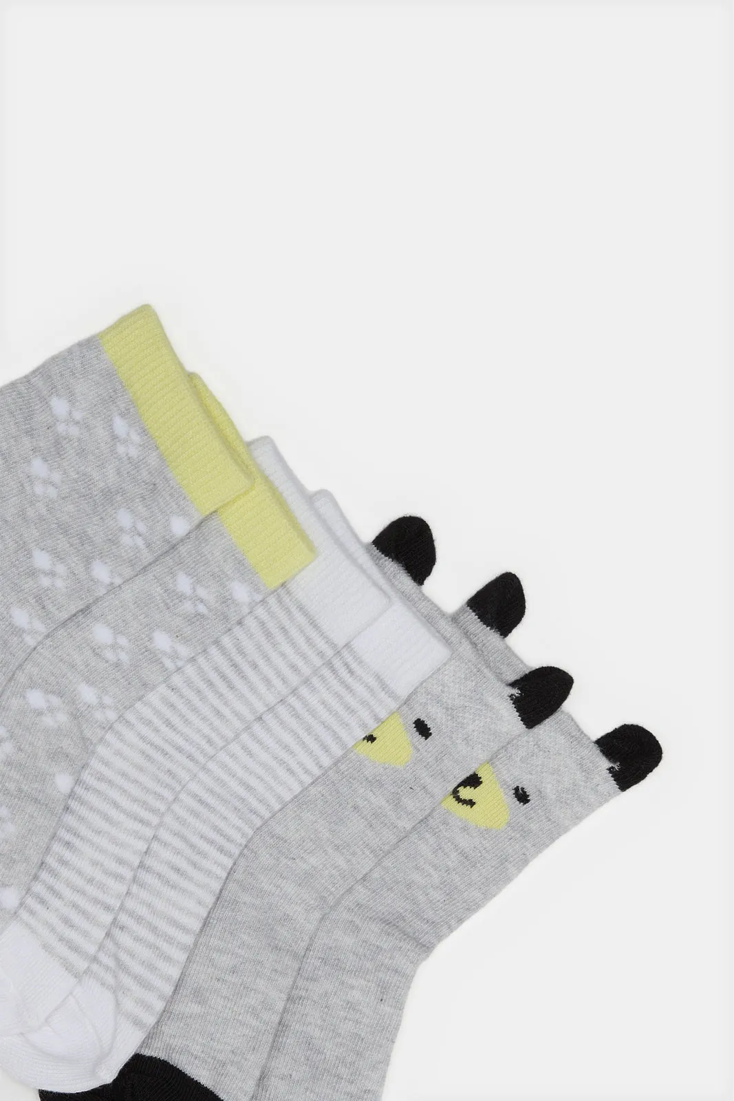 Infant Boys Grey Printed Crew-Length Socks Set (3 Pairs) sold by Redtag product image thumbnail 2