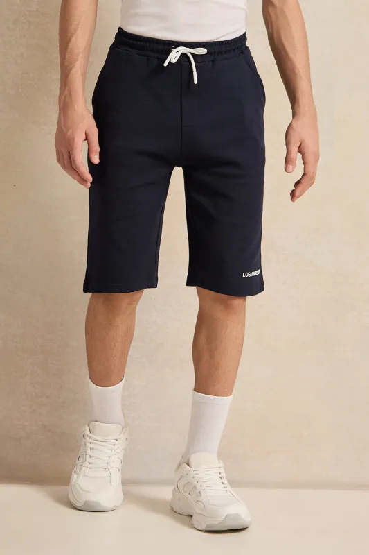 Senior Boys Navy Lounge Active Shorts sold by Redtag