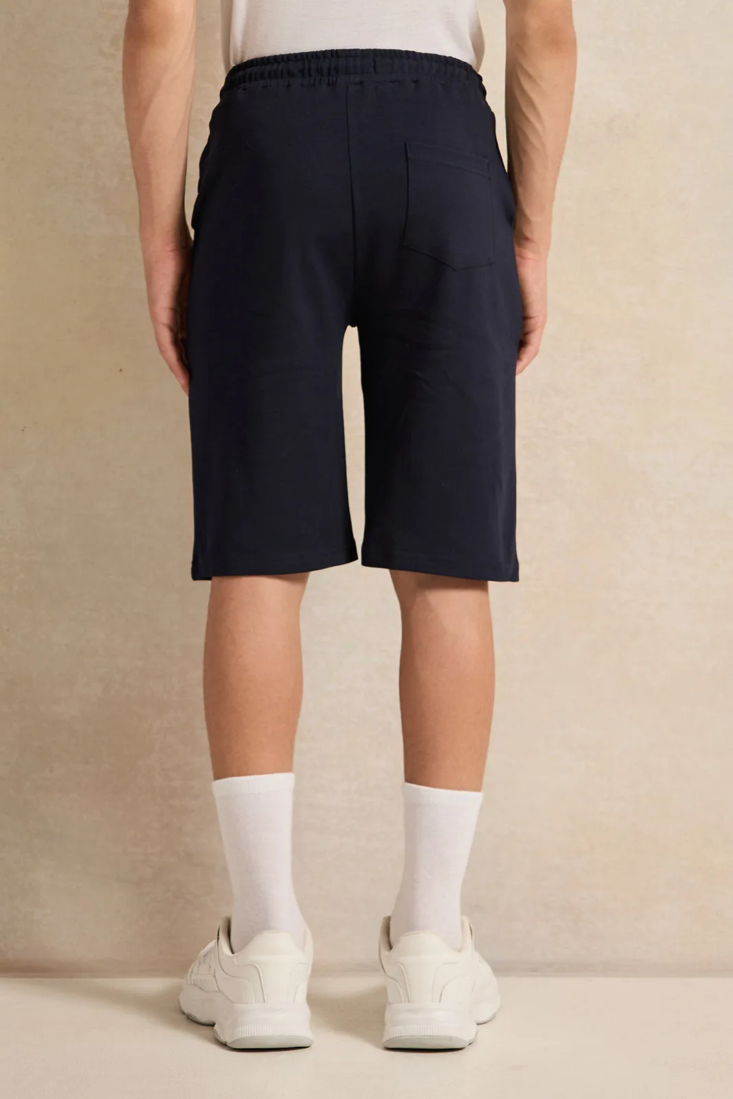 Senior Boys Navy Lounge Active Shorts sold by Redtag product image thumbnail 3