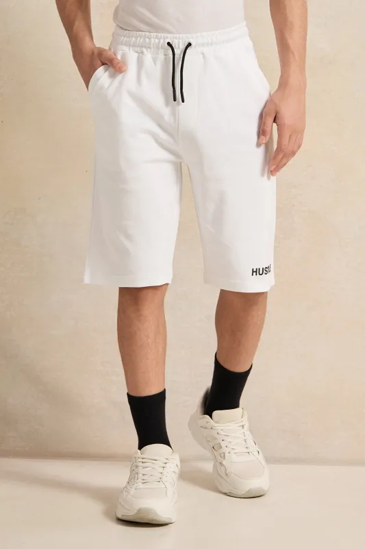 Senior Boys White Lounge Active Shorts sold by Redtag