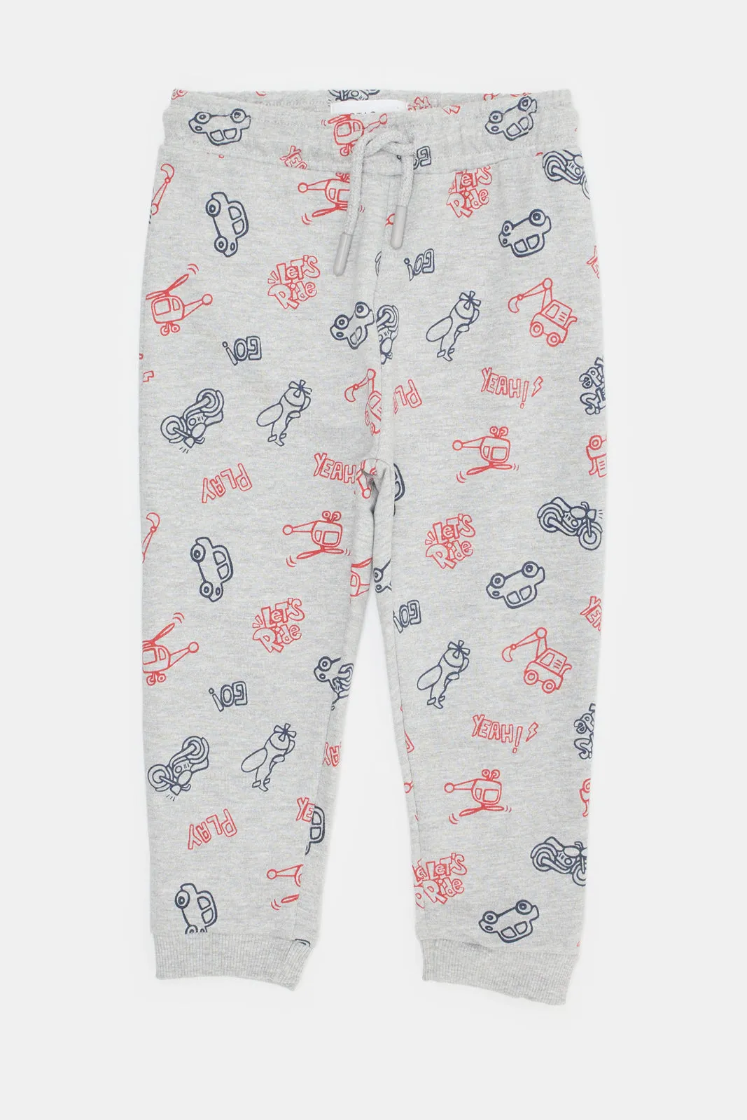 Infant Boys Grey Printed Active Pants sold by Redtag