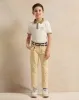 Boys Beige Twill Trouser With Belt sold by Redtag