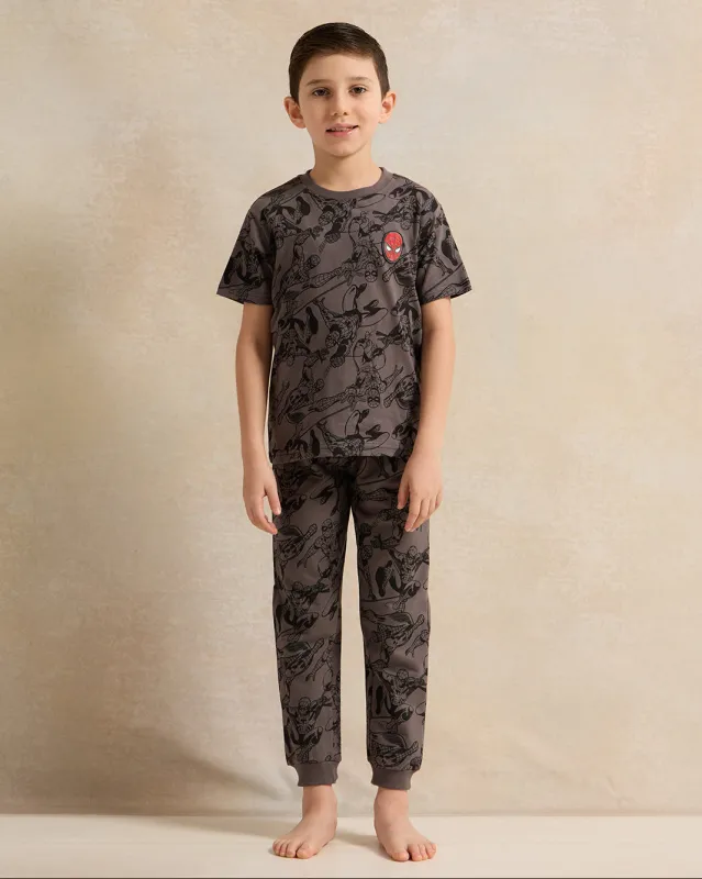 Boys Charcoal Spider man Pyjama Set (2 Piece) sold by Redtag
