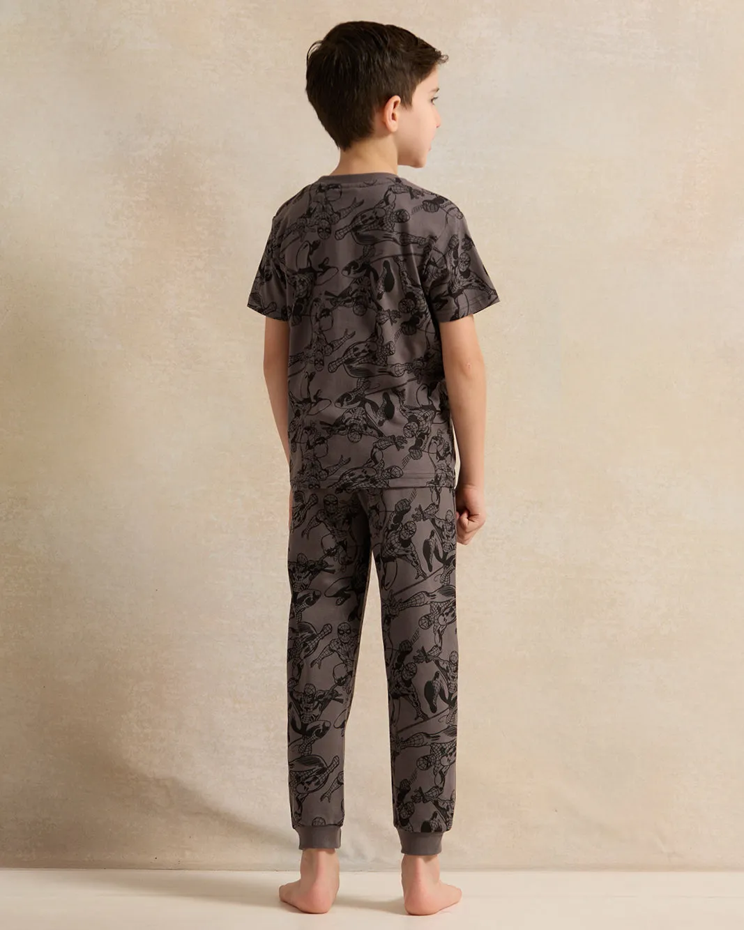 Boys Charcoal Spider man Pyjama Set (2 Piece) sold by Redtag product image thumbnail 4