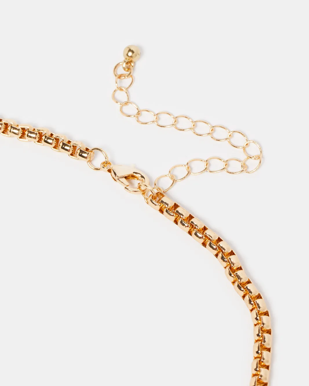 Women Gold Necklace And Earrings Set (2 Piece) sold by Redtag product image thumbnail 3