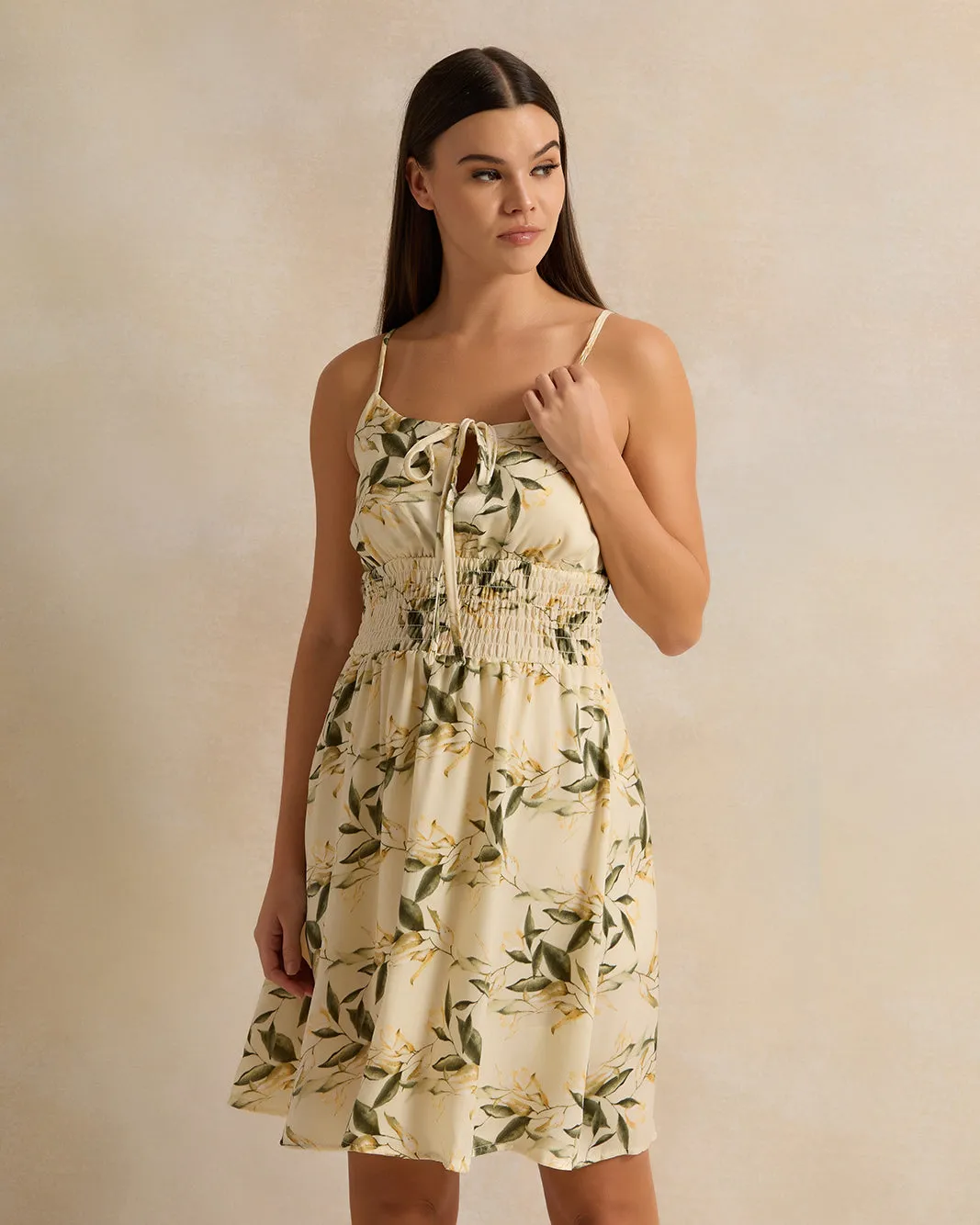 Women Multicolour Printed Satin Chemise sold by Redtag