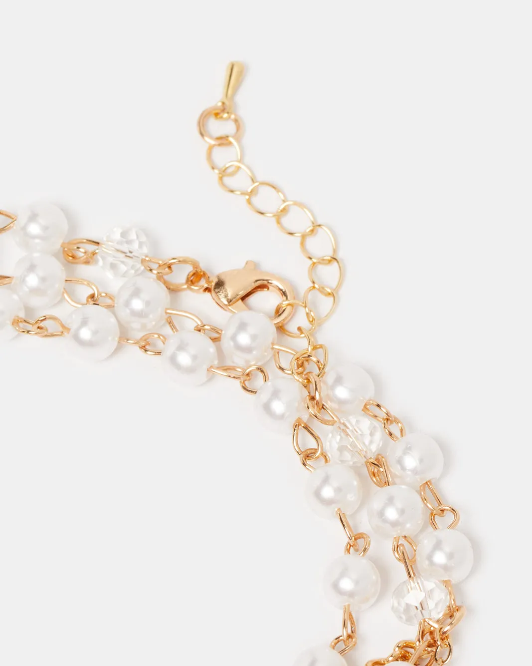 Women Gold Pearl Embellished Anklet sold by Redtag product image thumbnail 4