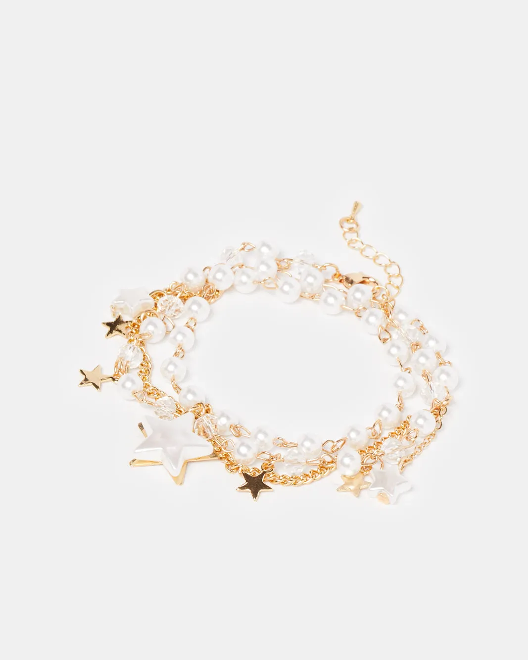 Women Gold Pearl Embellished Anklet sold by Redtag product image thumbnail 2