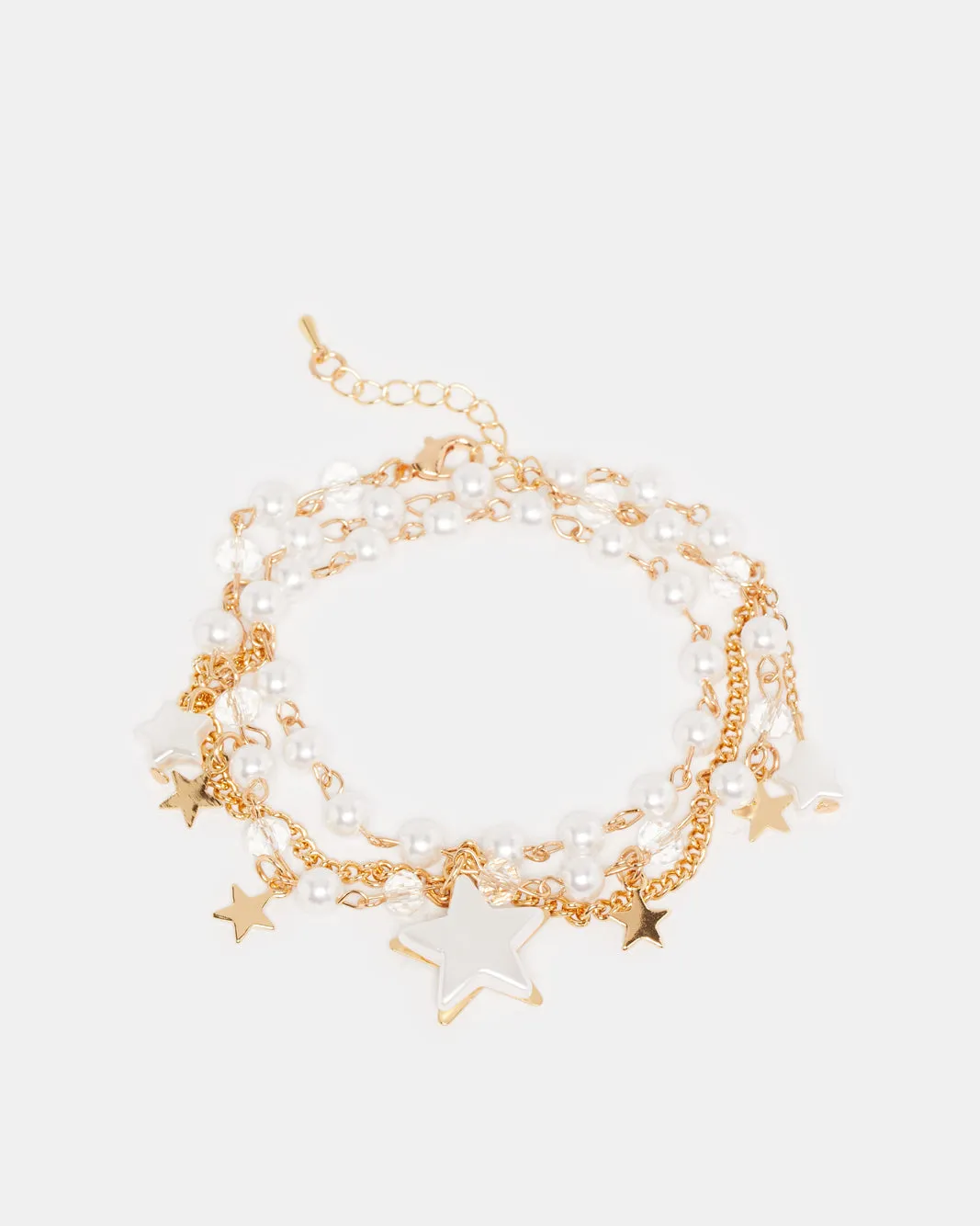 Women Gold Pearl Embellished Anklet sold by Redtag