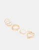 Women Gold Embellished Ring Set (Pack of 4) sold by Redtag