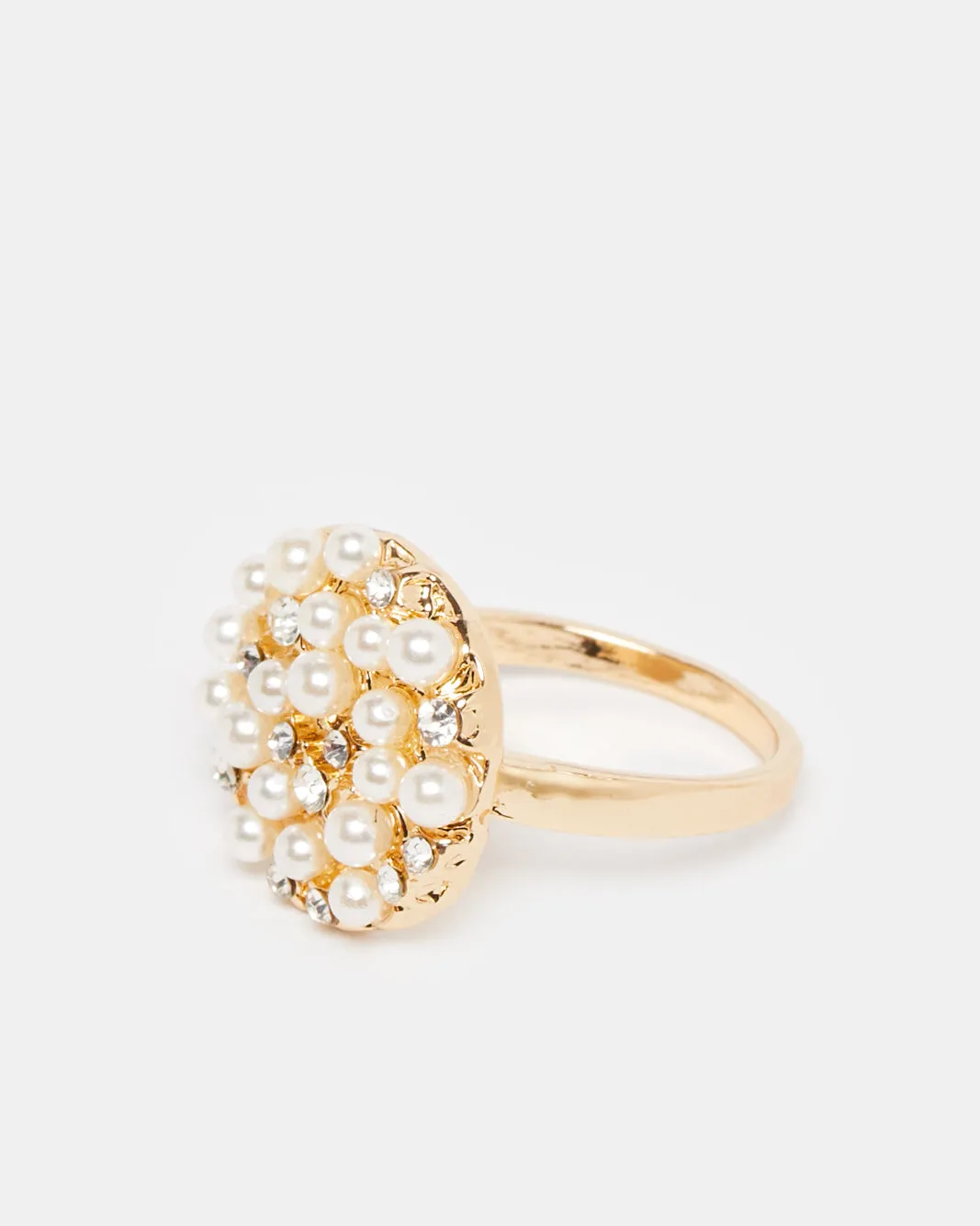Women Gold Embellished Ring sold by Redtag product image thumbnail 2