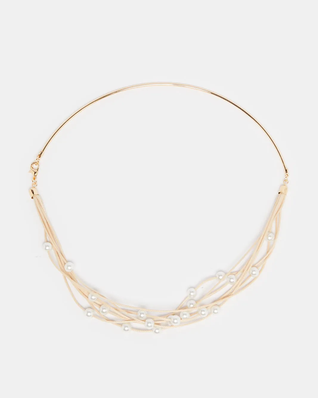 Women Gold Embellished Necklace sold by Redtag
