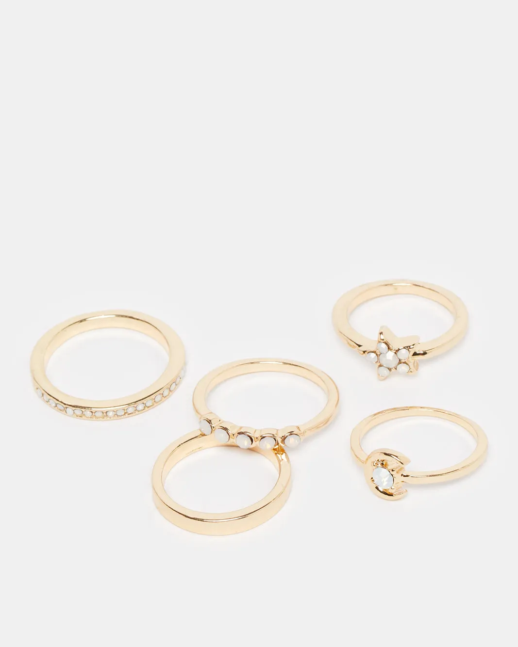 Women Gold Embellished Ring Set (Pack of 5) sold by Redtag product image thumbnail 3