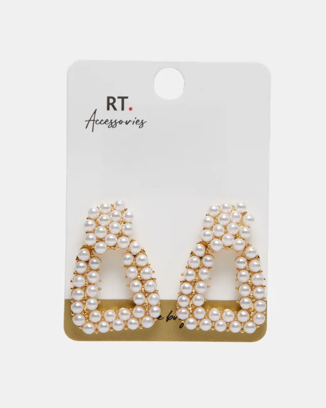 Women Gold Embellished Earring sold by Redtag