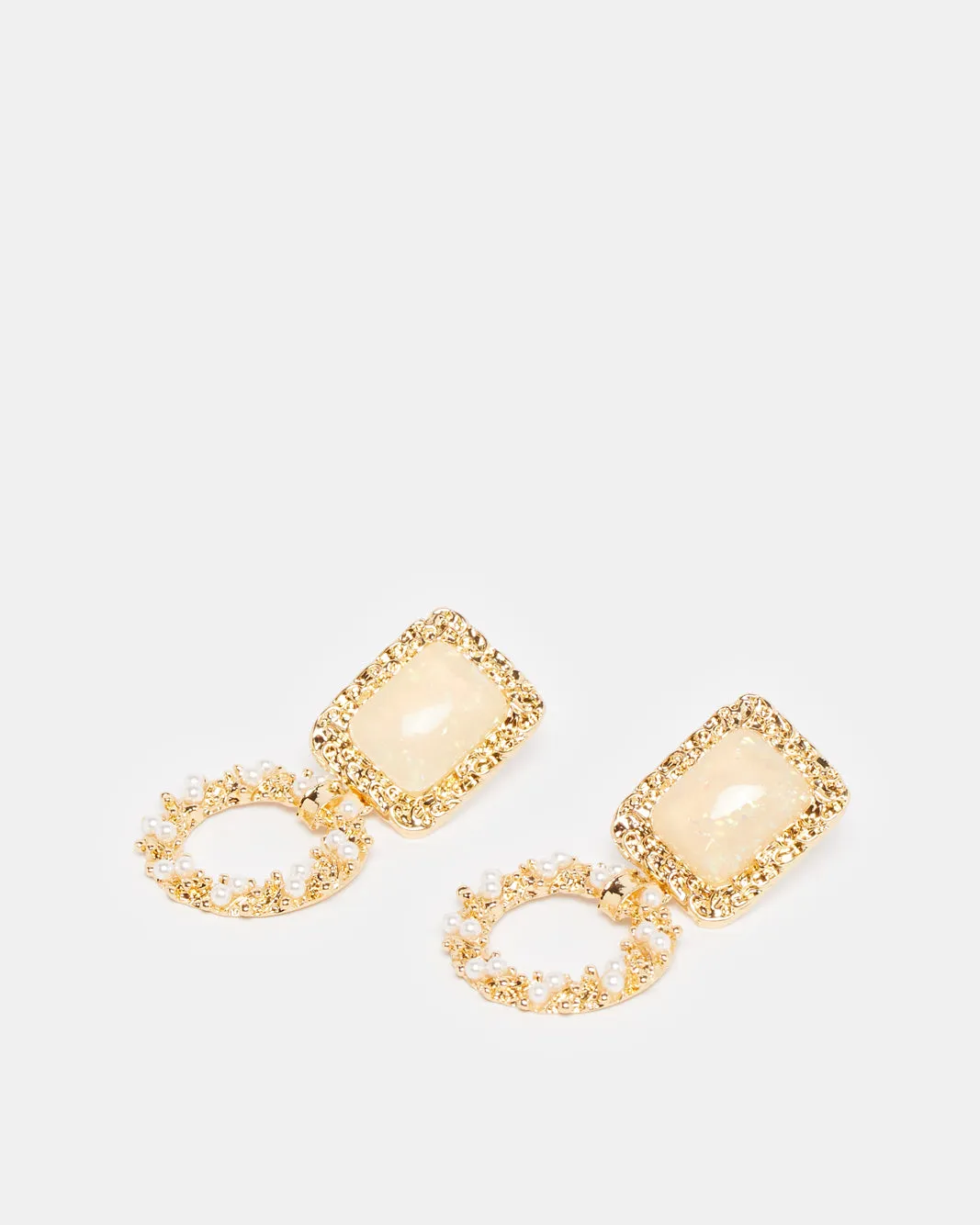 Women Gold Embellished Earring sold by Redtag product image thumbnail 2