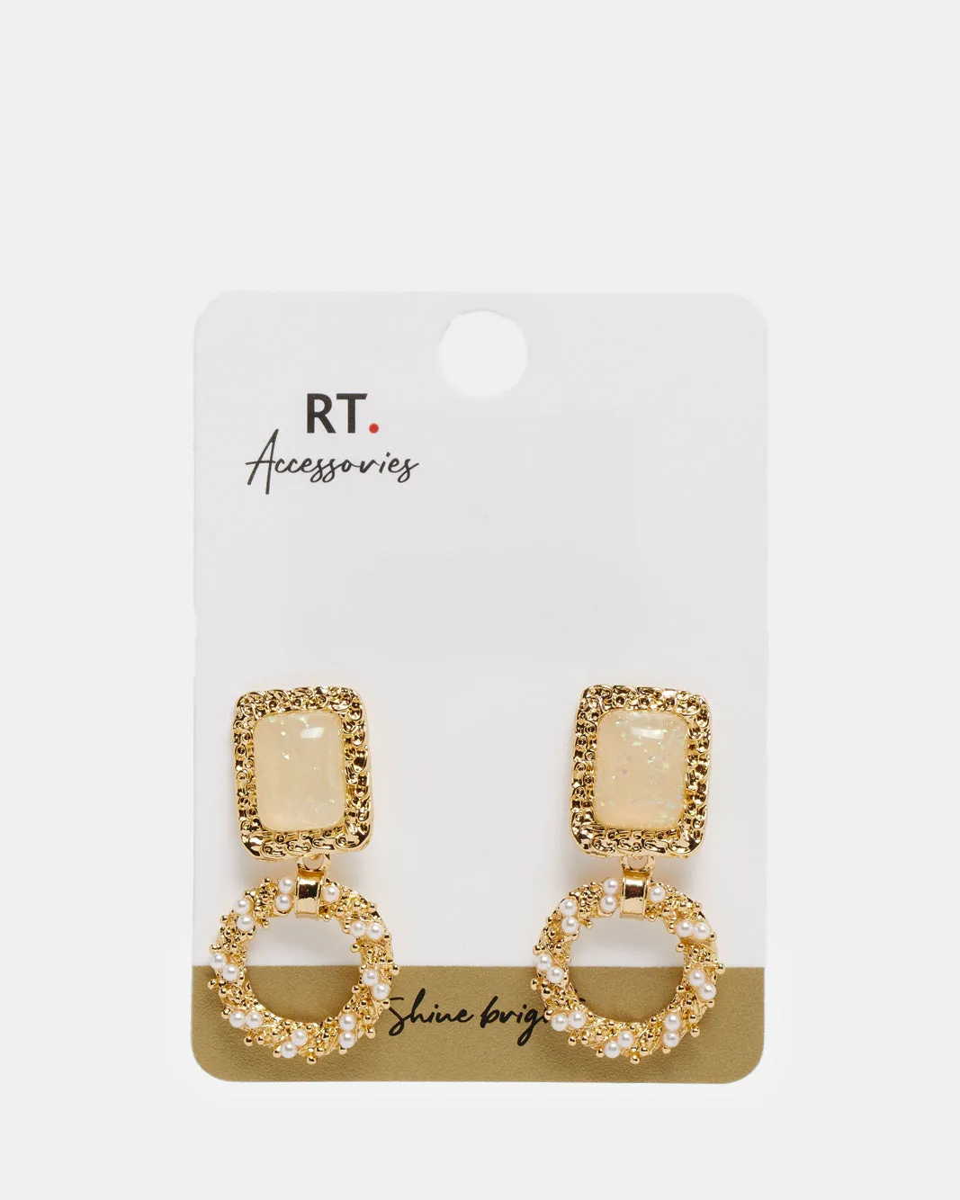 Women Gold Embellished Earring sold by Redtag