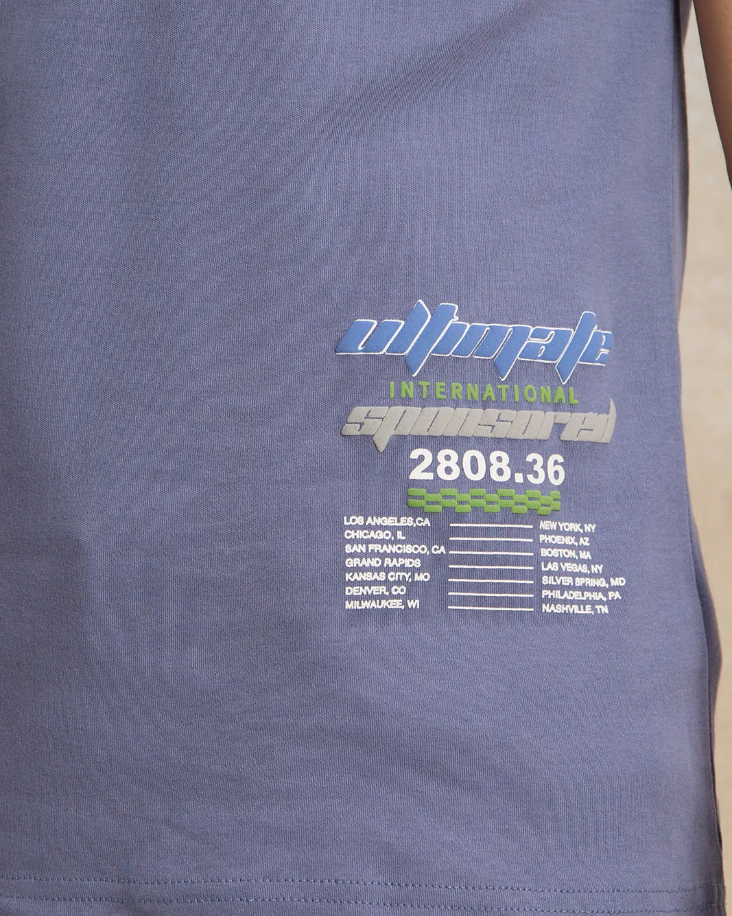 Senior Boys Blue Printed T-Shirt sold by Redtag product image thumbnail 4