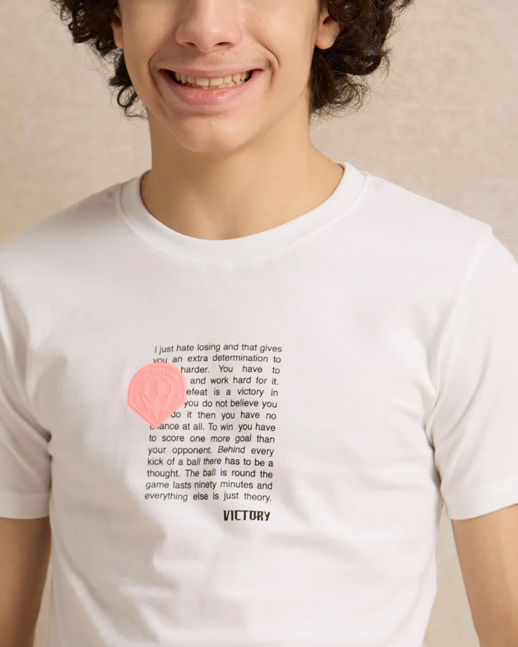 Senior Boys White Printed T-Shirt sold by Redtag product image thumbnail 4
