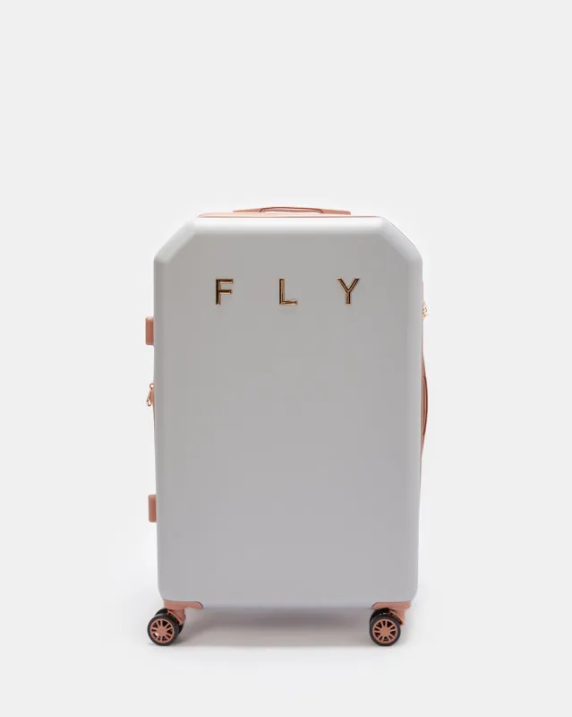 Silver Textured Trolley Luggage 28 Inch sold by Redtag