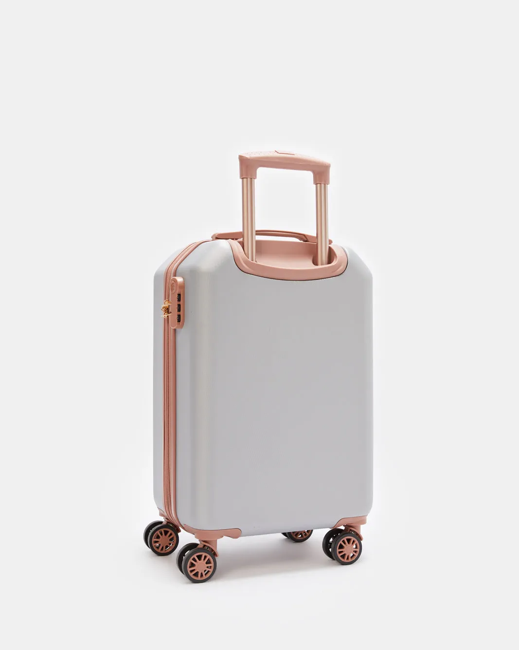 Silver Textured Trolley Luggage 20 Inch sold by Redtag product image thumbnail 2