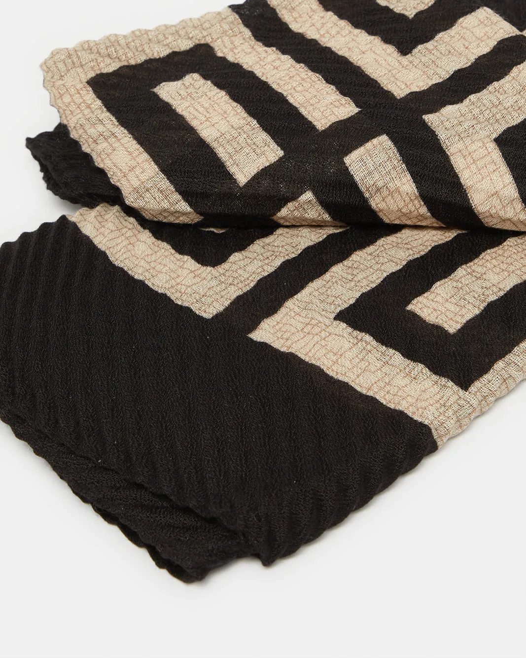 Women Black Printed Scarf sold by Redtag product image thumbnail 4