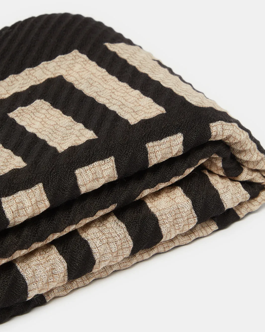 Women Black Printed Scarf sold by Redtag product image thumbnail 3