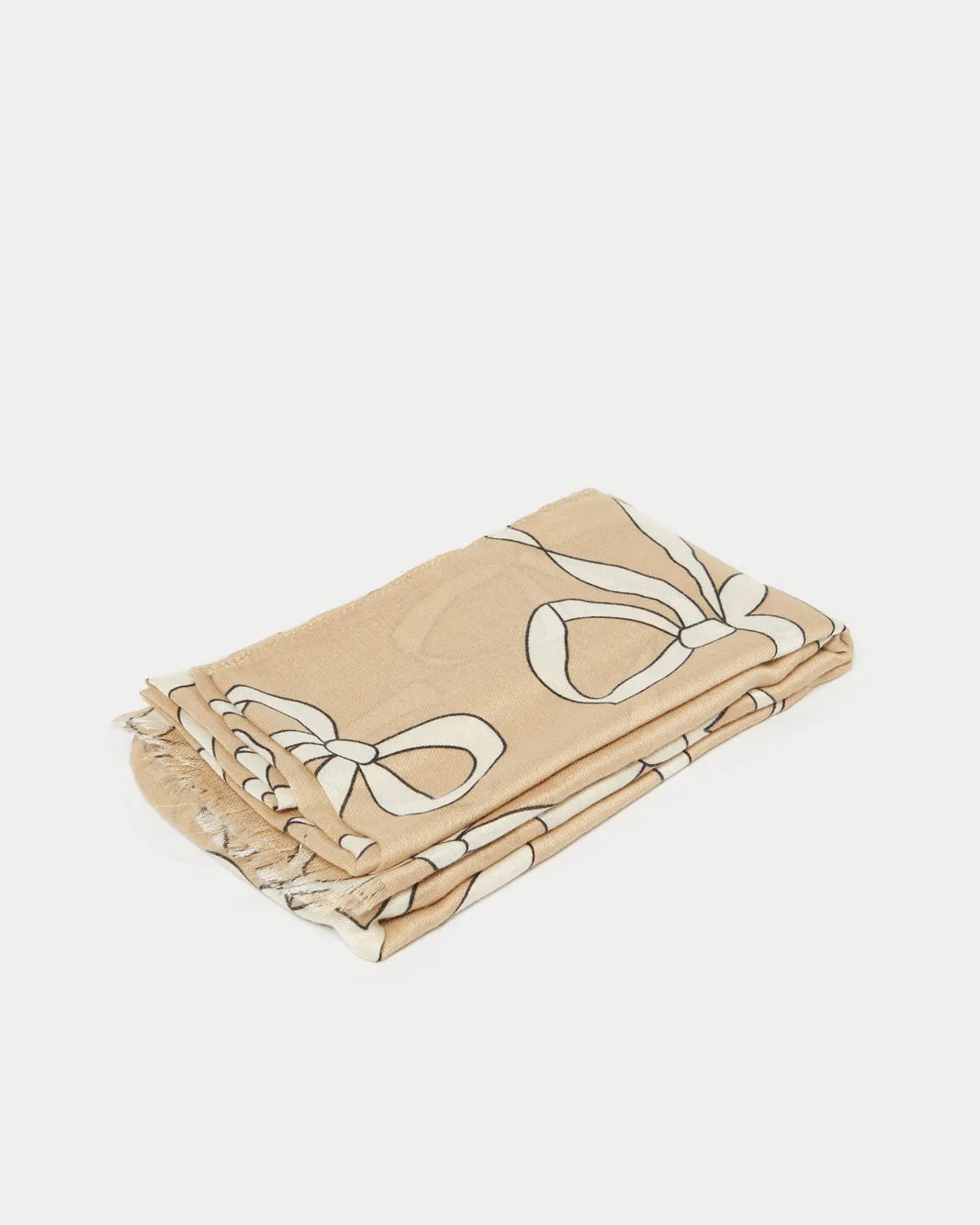 Women Beige Printed Scarf sold by Redtag product image thumbnail 2