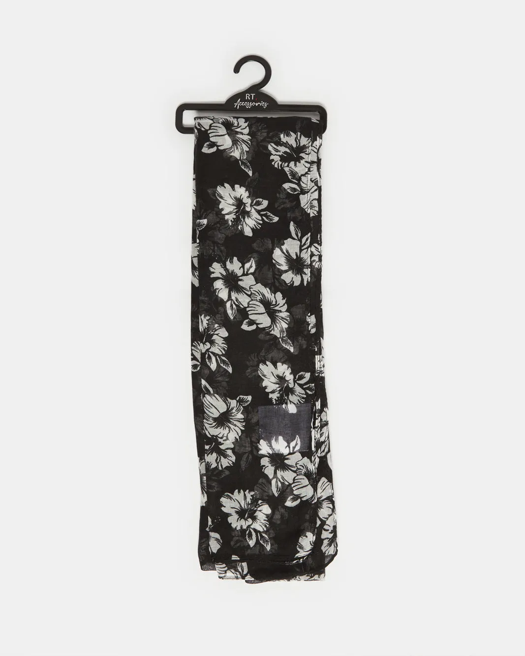 Women Black Printed Scarf sold by Redtag