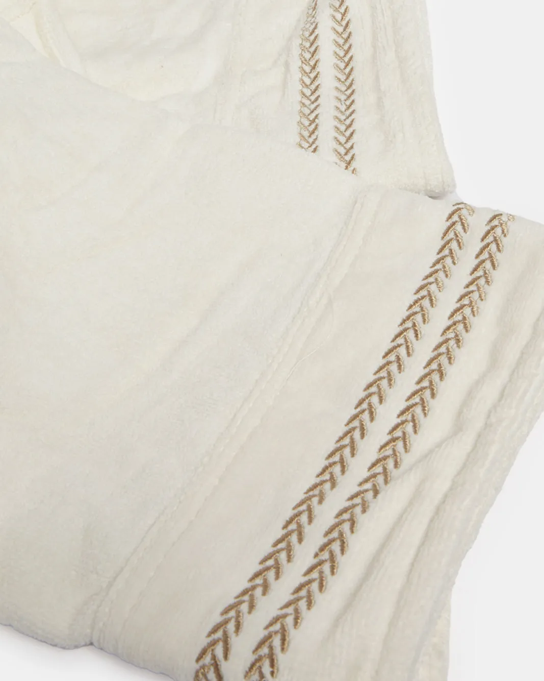 Cream Embroidery Shawl Bathrobe (Large) sold by Redtag product image thumbnail 5