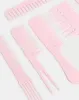Women Pink Solid Comb Set (8 Piece) sold by Redtag