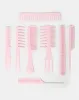 Women Pink Solid Comb Set (8 Piece) sold by Redtag