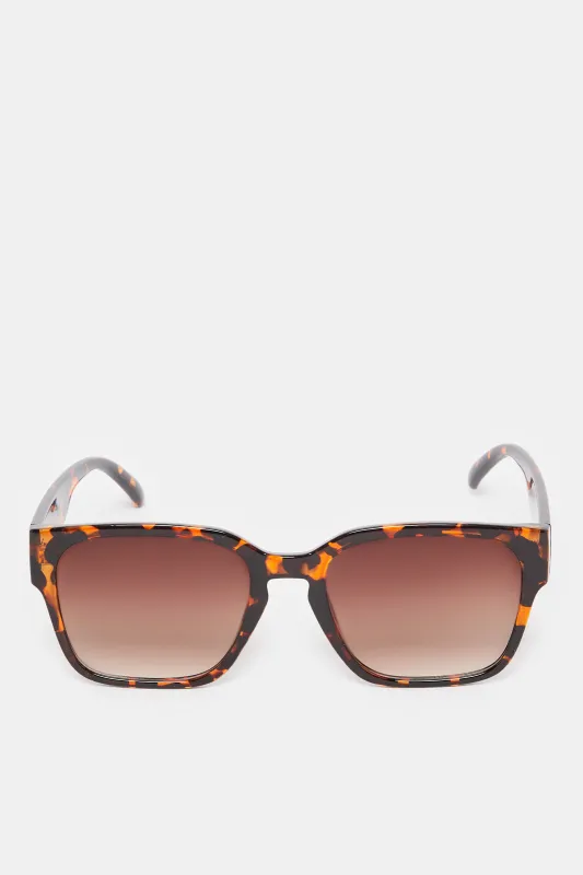 Women Brown Oversize Sunglasses sold by Redtag