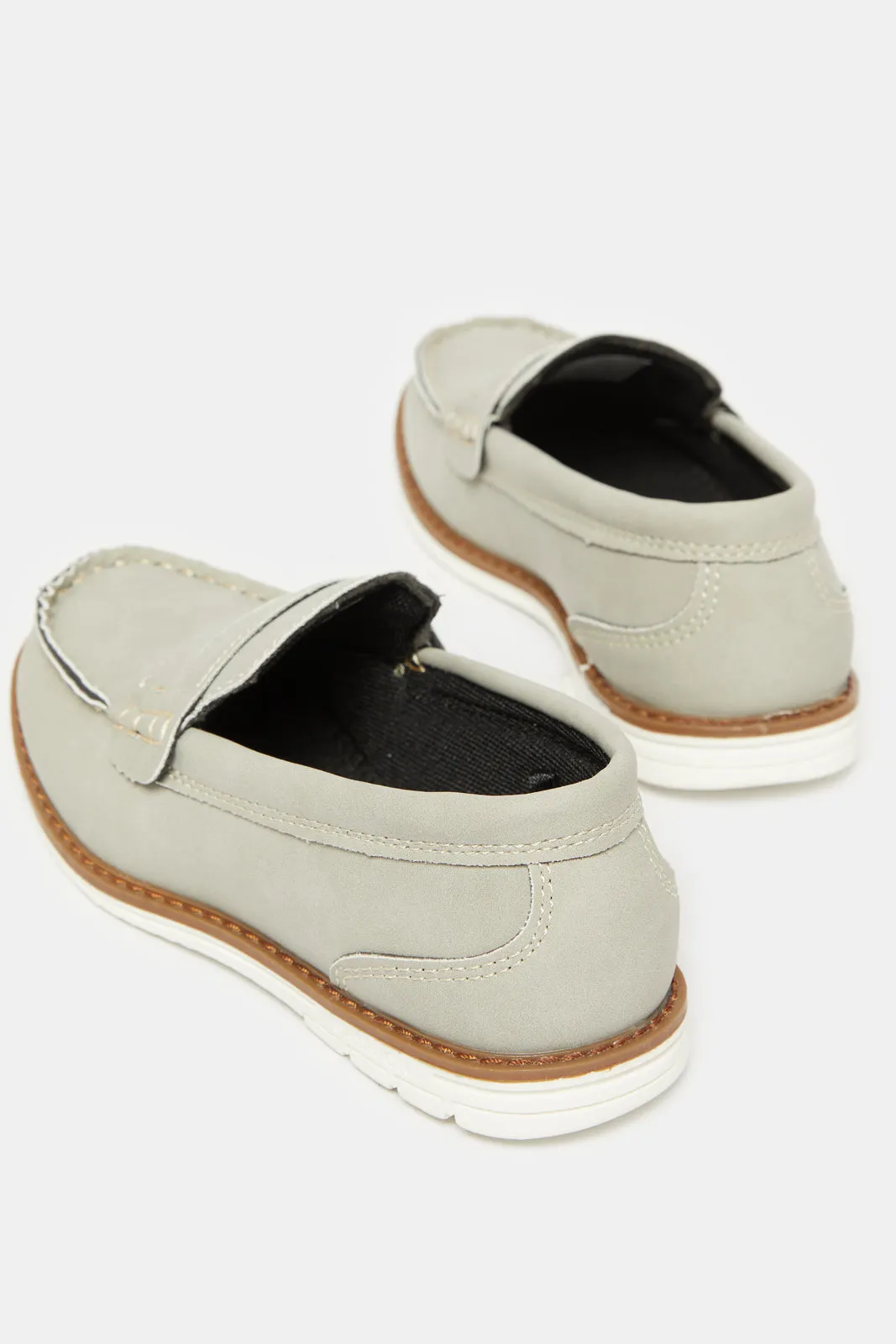 Boys Grey Embellished Loafers sold by Redtag product image thumbnail 4