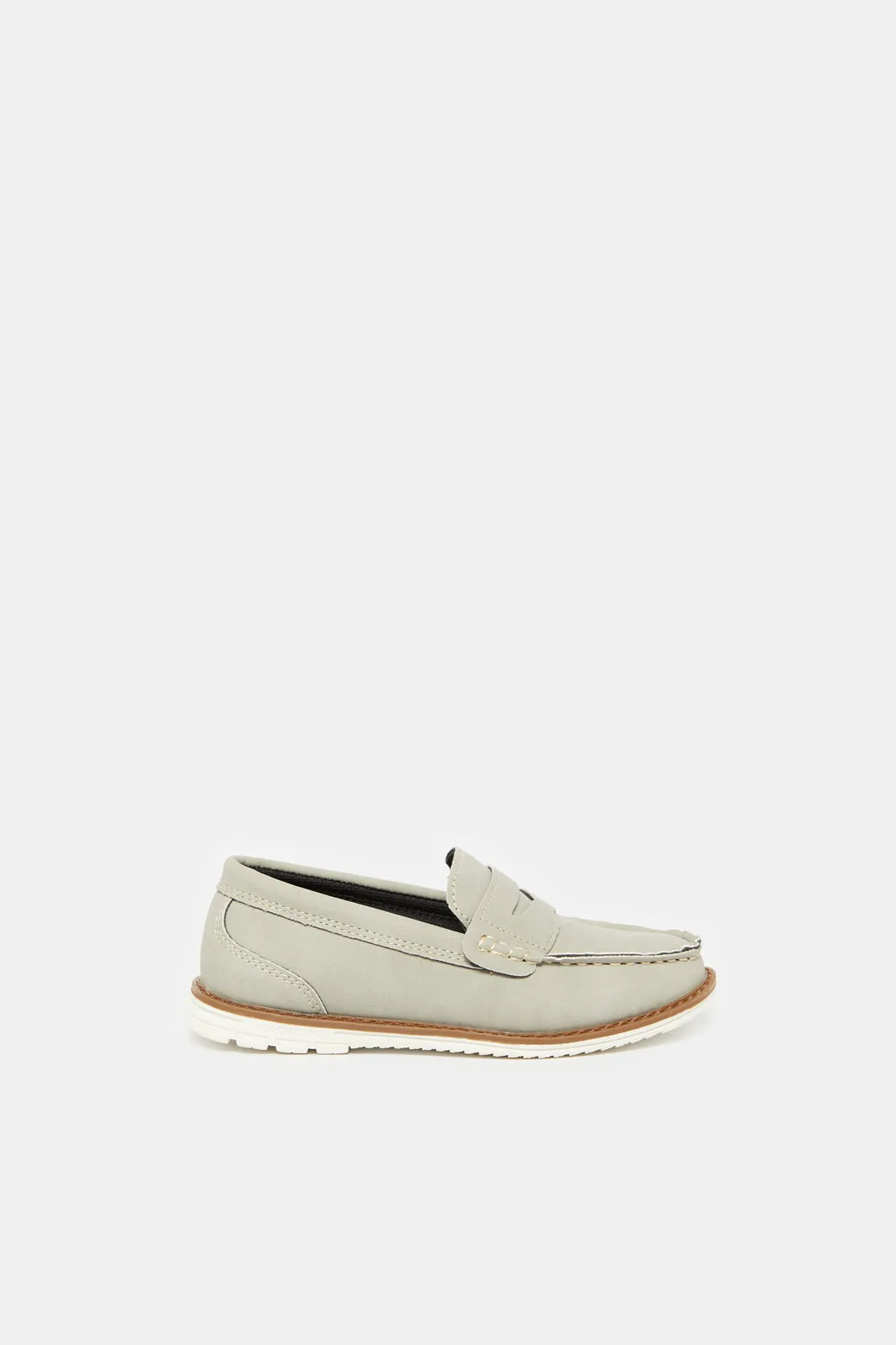 Boys Grey Embellished Loafers sold by Redtag