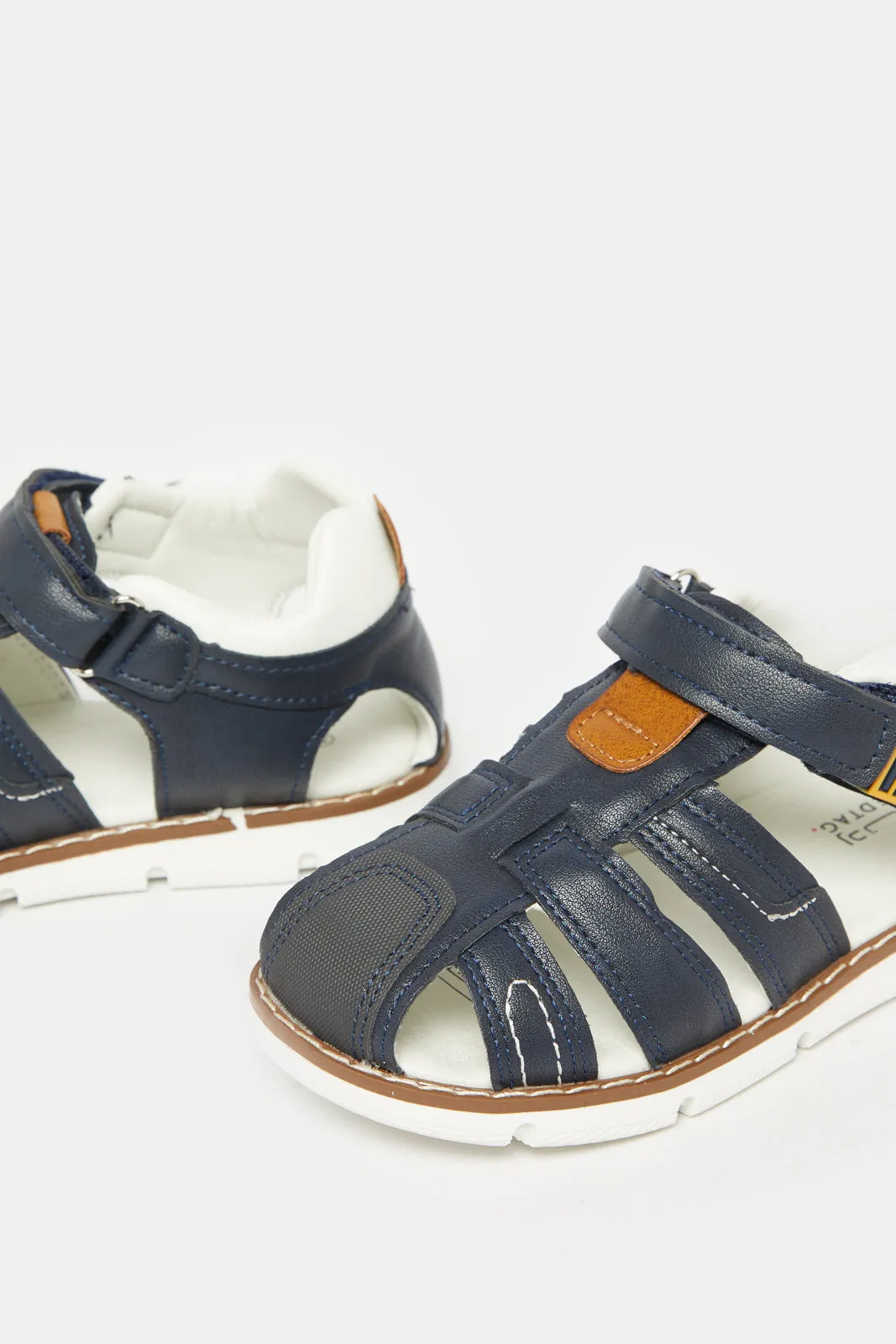Boys Navy Fisherman Sandals sold by Redtag product image thumbnail 3