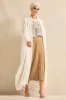 Women Beige Short Sleeve Embellished Top sold by Redtag